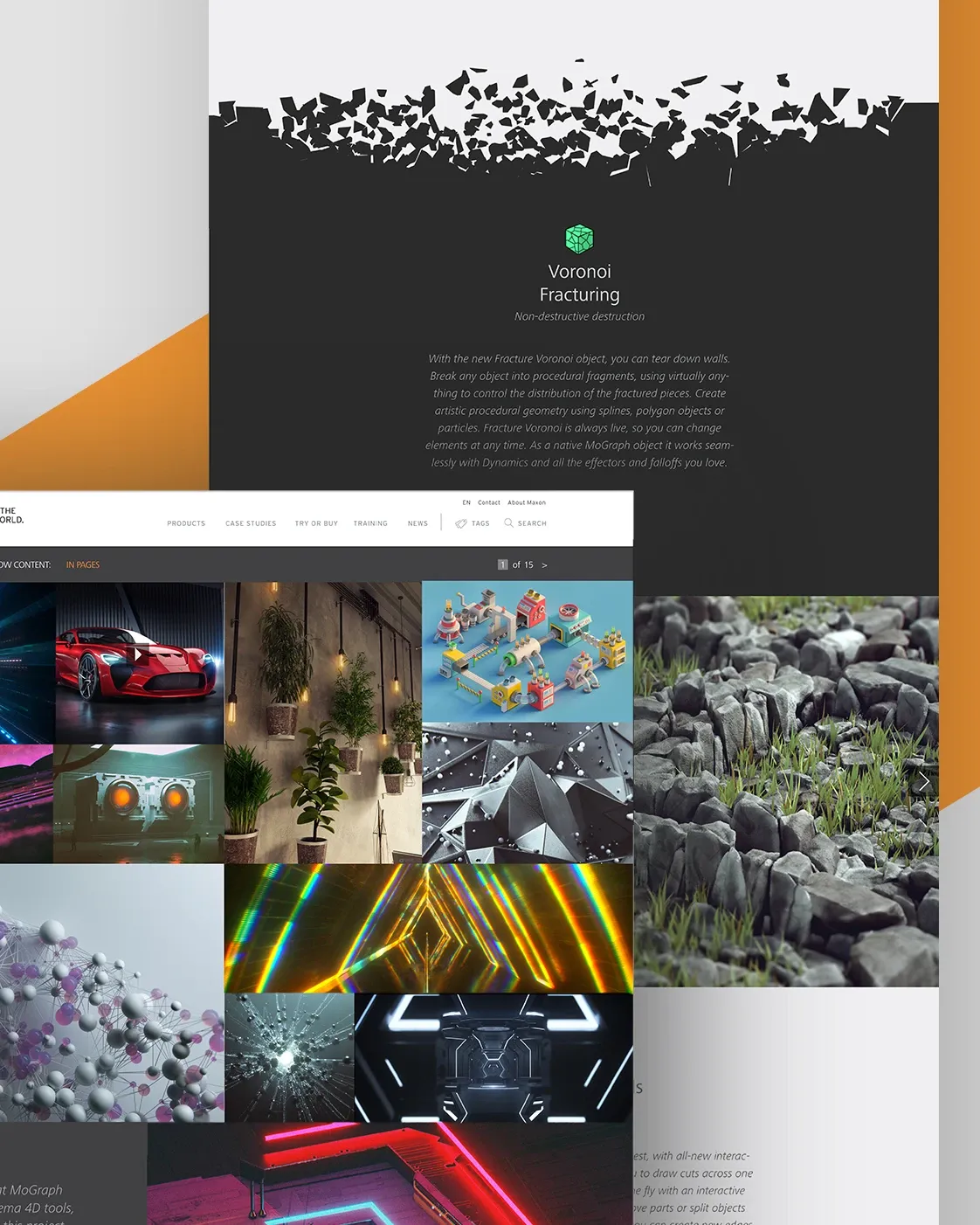 showcase of gallery and voronoi pages