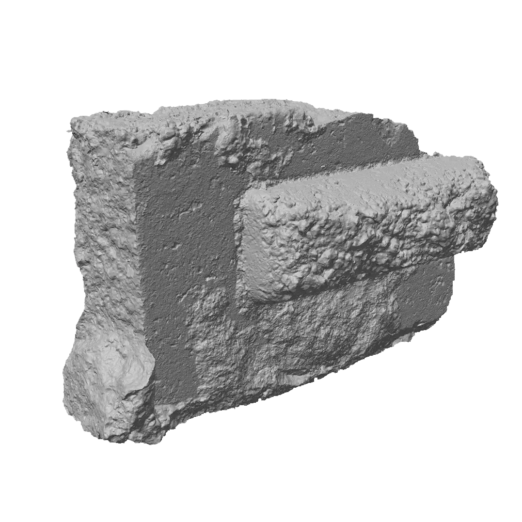 Viewport render of partial brick asset