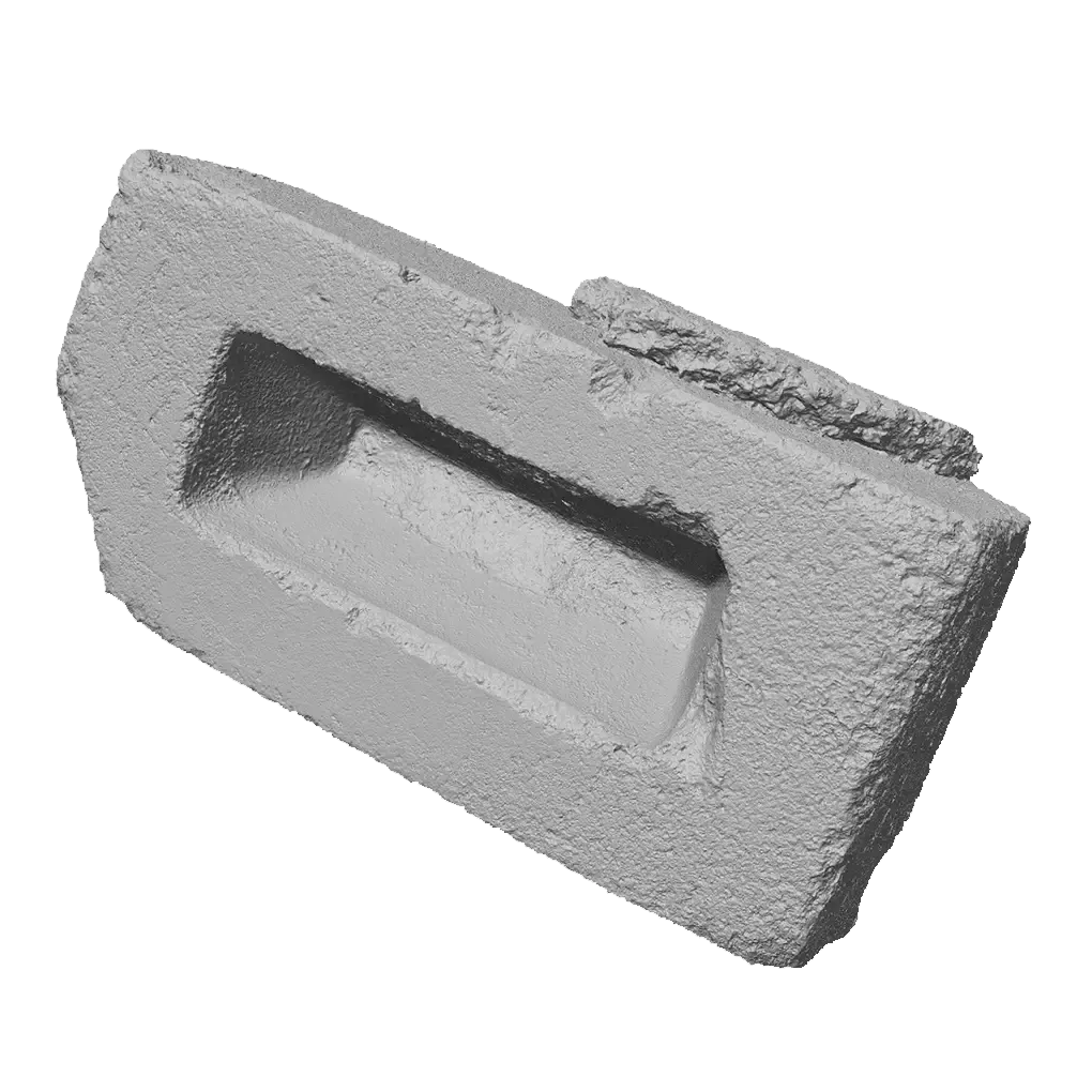 Viewport render of full brick asset