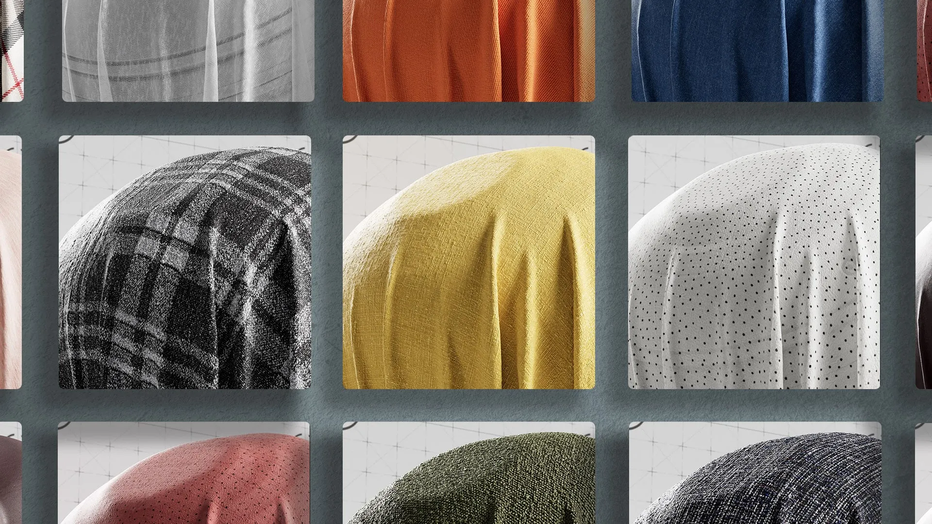 Fabric Collection — 67 physically accurate scanned fabric materials