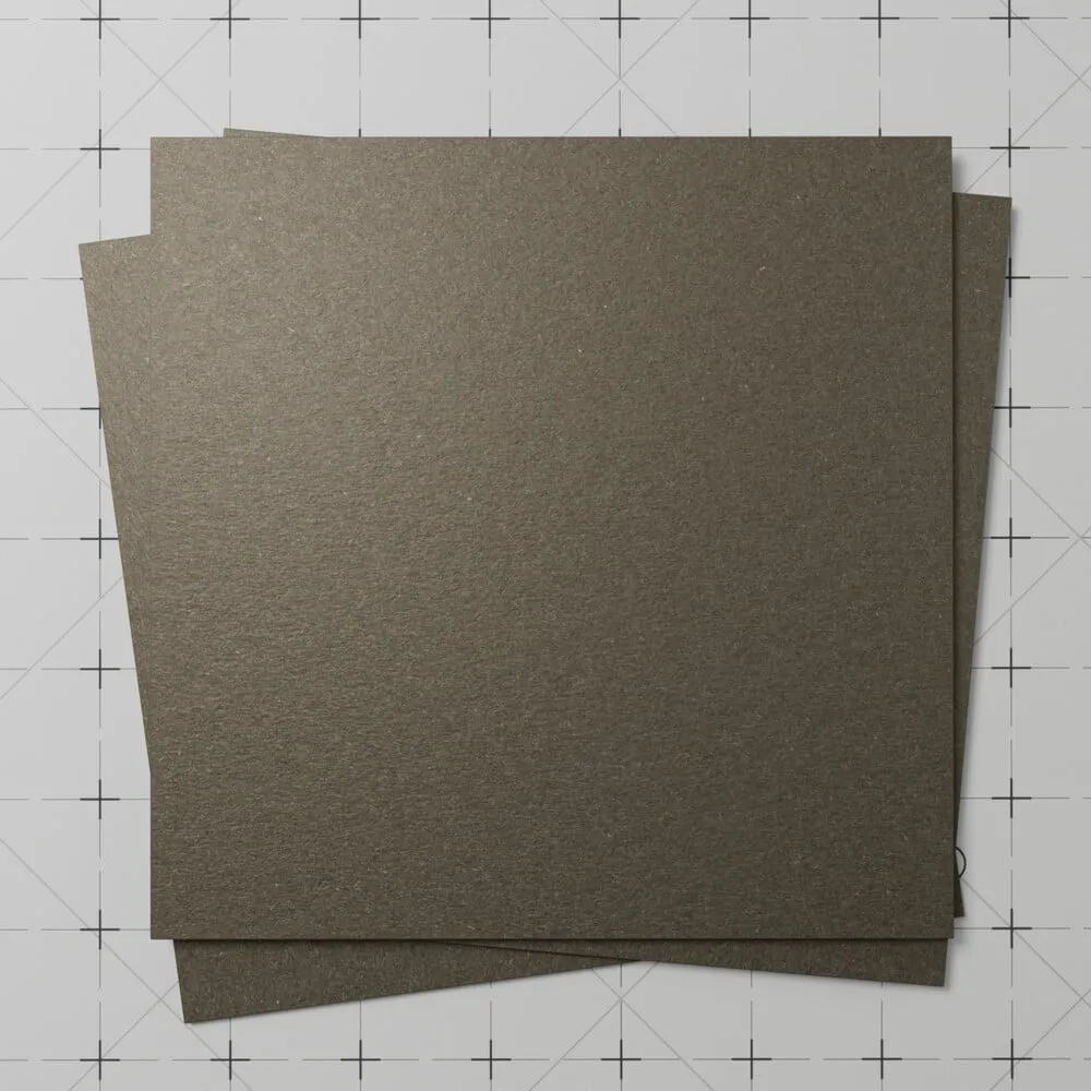 Close-up render of dark brown fiber paper