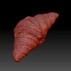 3D scan of a croissant inside Zbrush