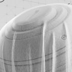 Close-up of Knitted Slub white cloth material applied on shader ball