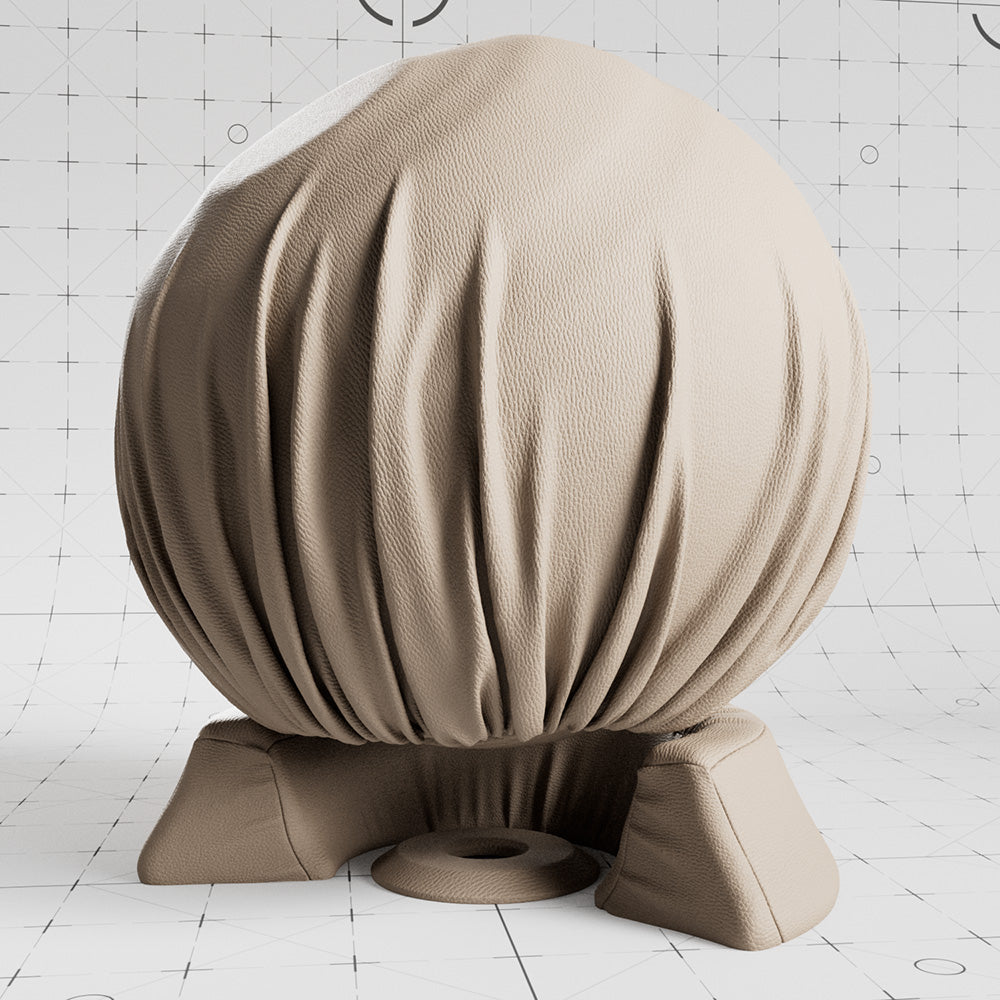 Synthetic Leather Elephant cloth material applied on shader ball