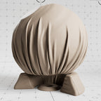 Synthetic Leather Elephant cloth material applied on shader ball